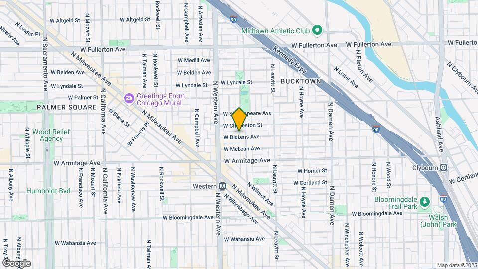 2312 W Dickens Ave Map and Location Details
