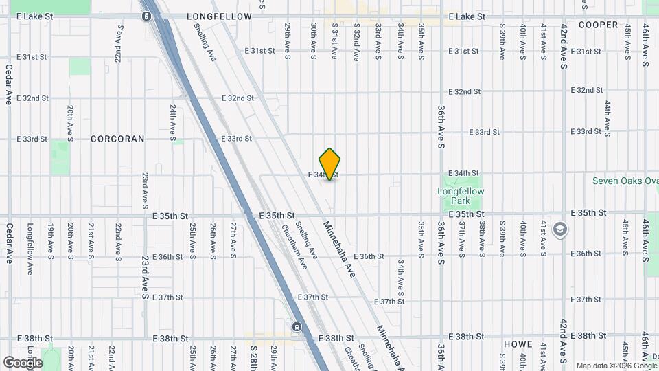 3412 S 31st Ave Map and Location Details