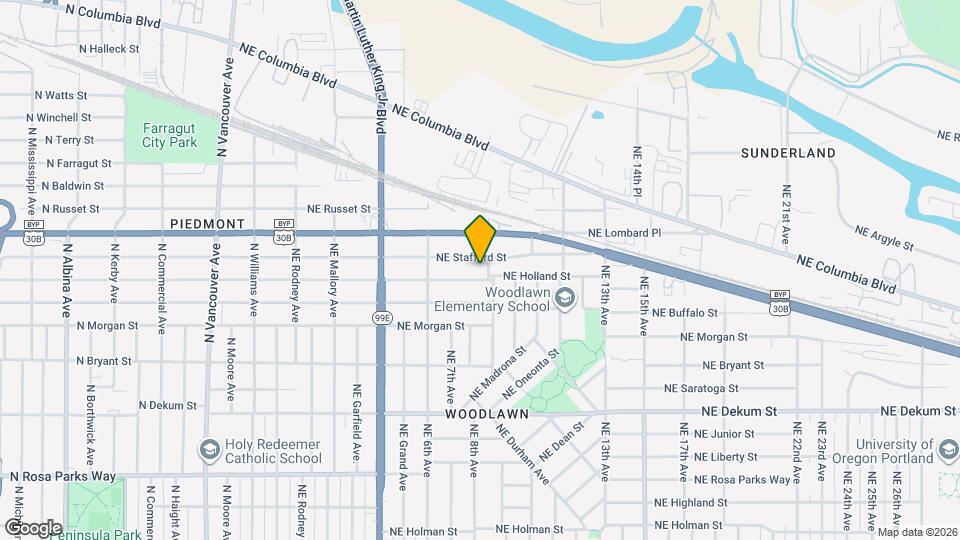 7321 NE 8th Ave, Unit A Map and Location Details