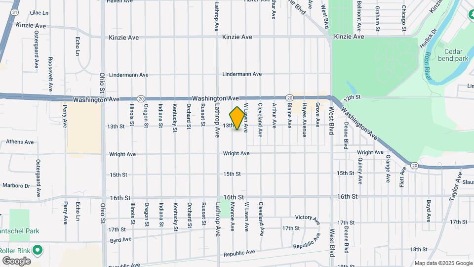 1311 Monroe Ave Map and Location Details