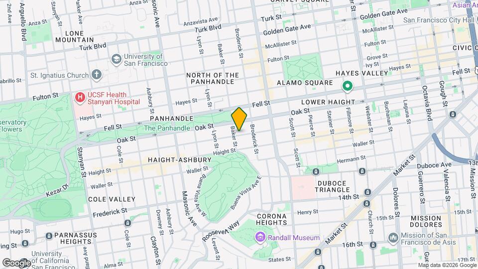 1192 Page St Map and Location Details