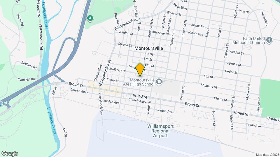 115 N Montour St, Unit 2 Map and Location Details