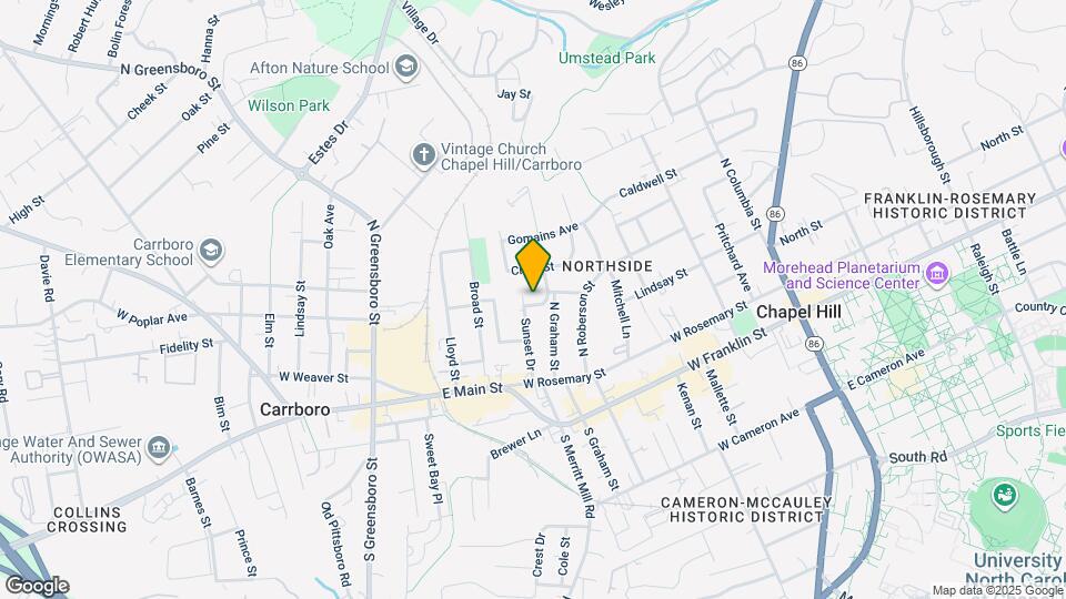 606 Nunn St Map and Location Details