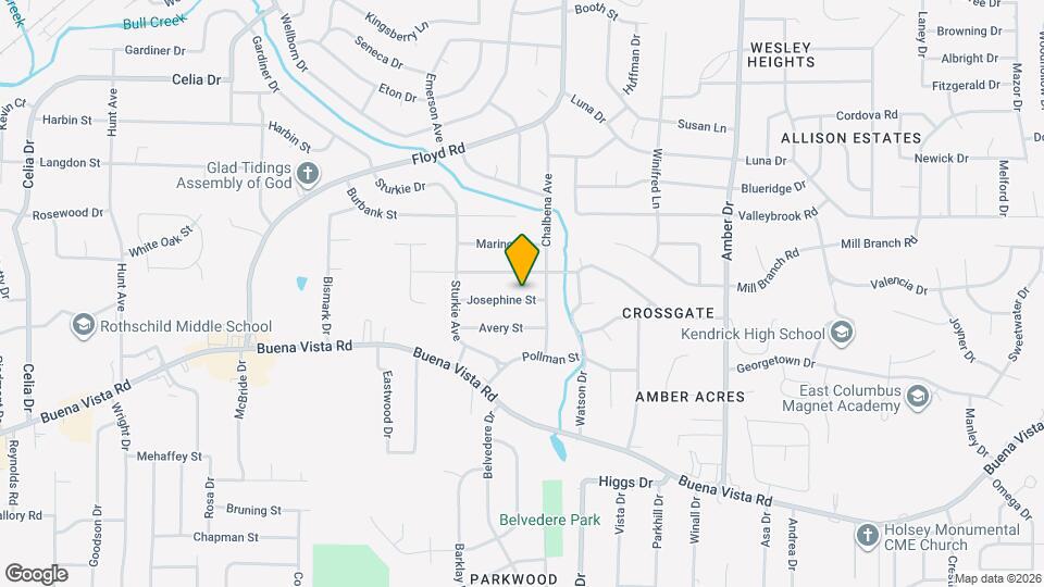 4817 Josephine St Map and Location Details