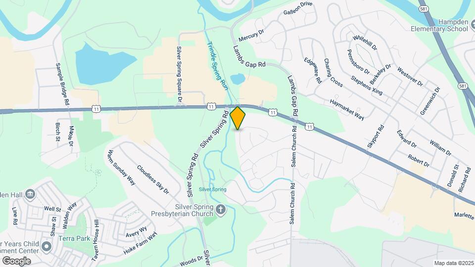 6402 Creekbend Dr Map and Location Details