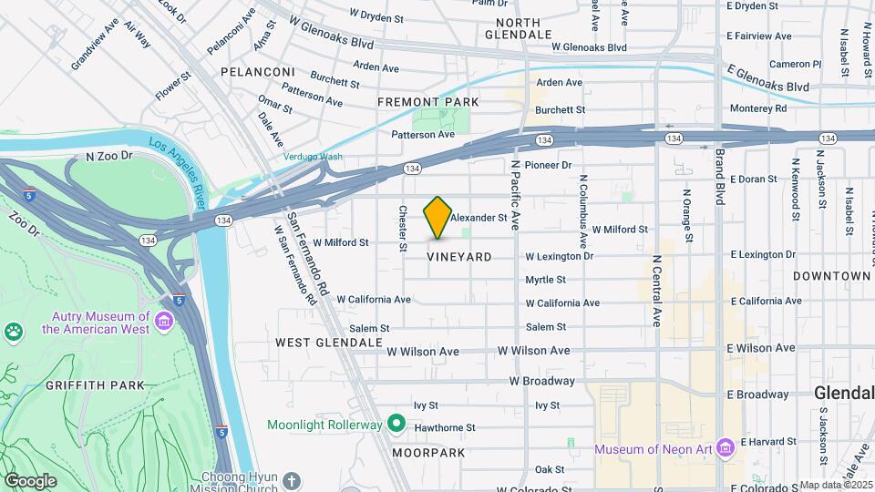 632 Milford St Map and Location Details