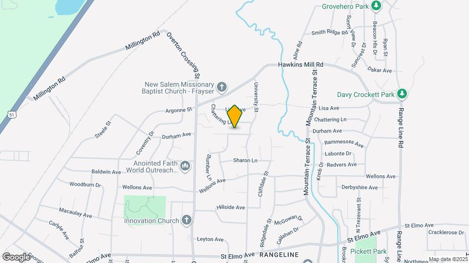 2212 Durham Ave Map and Location Details