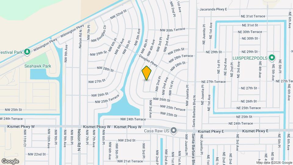 2621 NW 3rd Pl Mapa y Detalles de la Ubicación