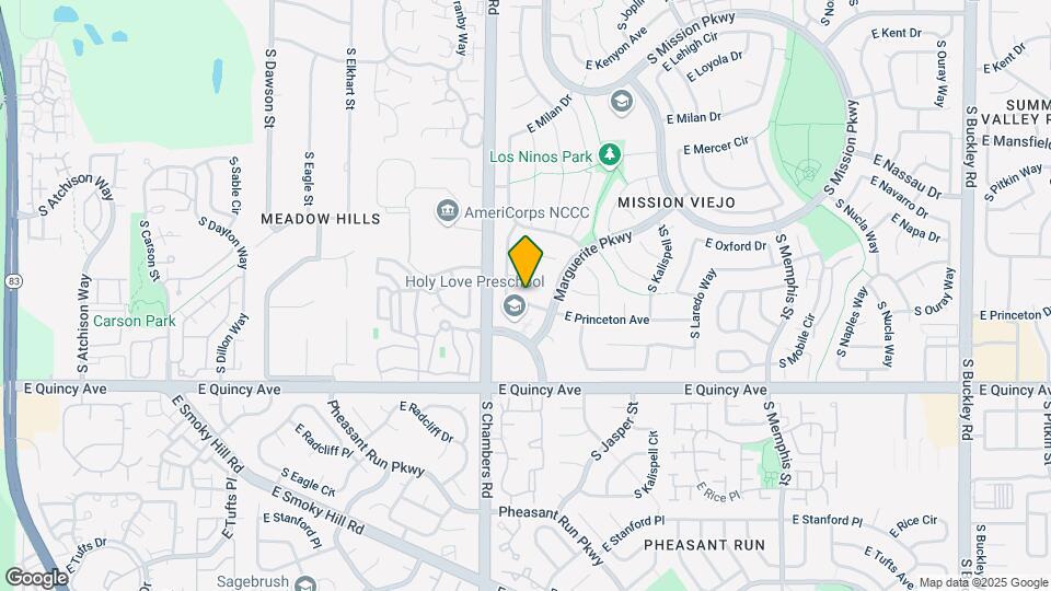 15441 E Princeton Ave Map and Location Details