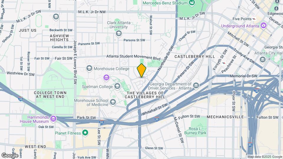 The Villages of Castleberry Hill Mapa y Detalles de la Ubicación
