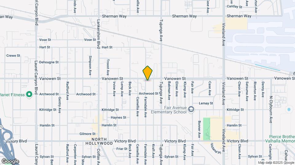 6742 Farmdale Ave Map and Location Details