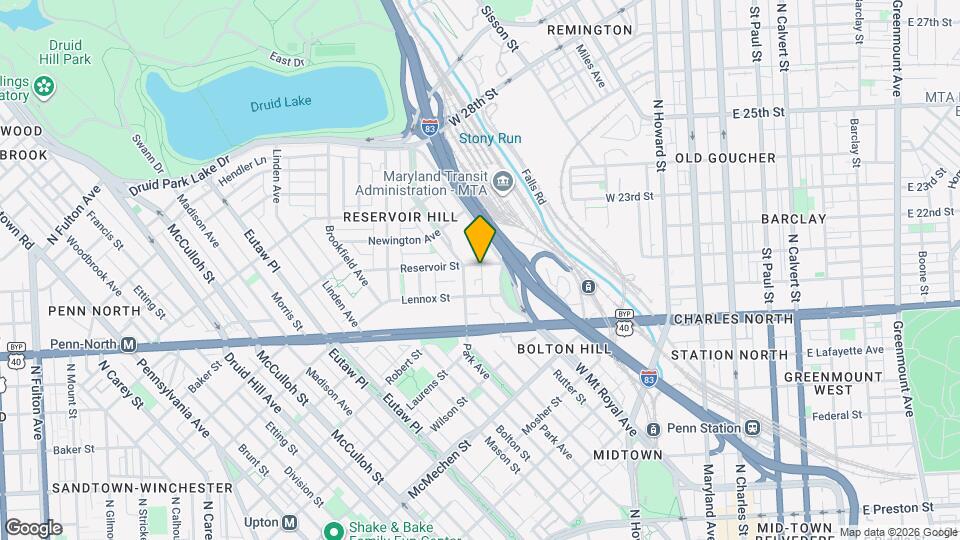 607 Reservoir St Map and Location Details