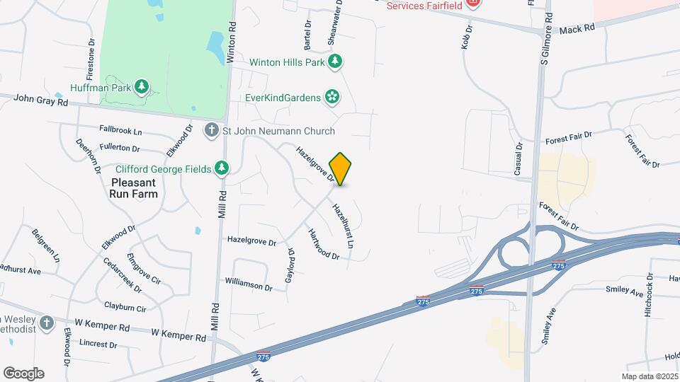 1467 Hazelgrove Dr Map and Location Details