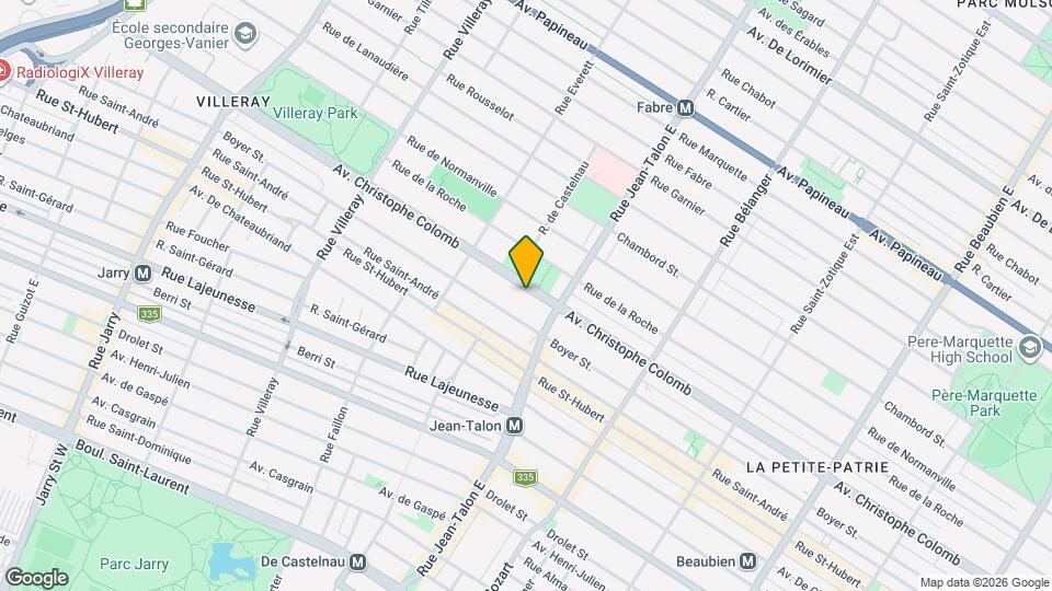 7222 Christophe-Colomb Av Map and Location Details