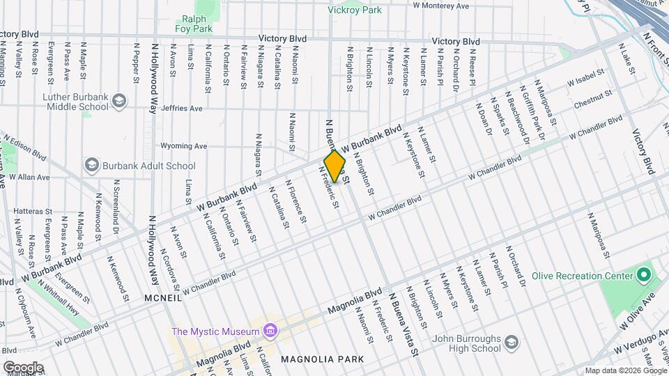 1104 N Frederic St Map and Location Details