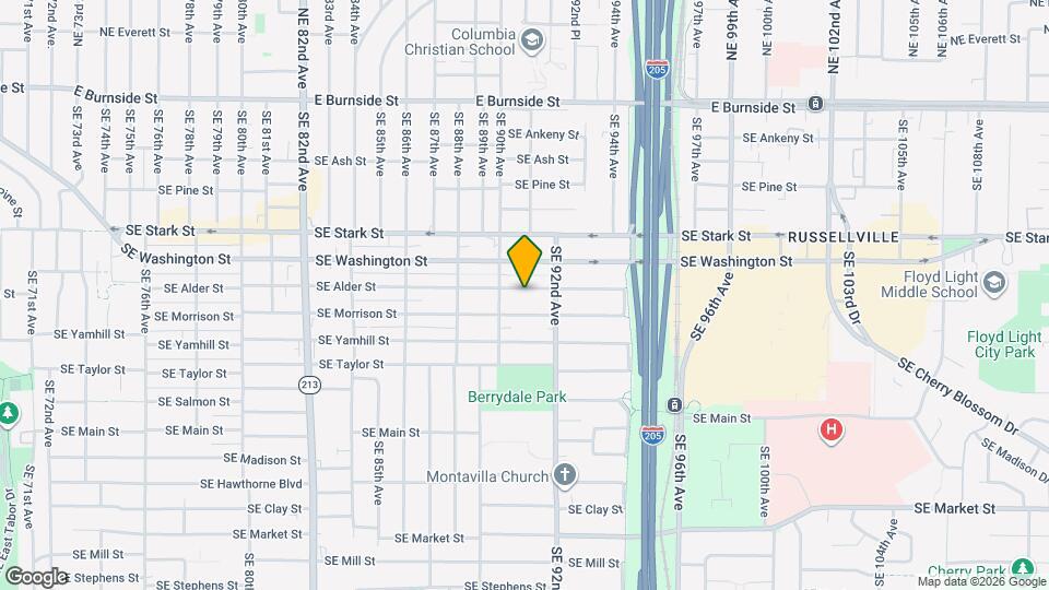 9048 SE Alder St Map and Location Details