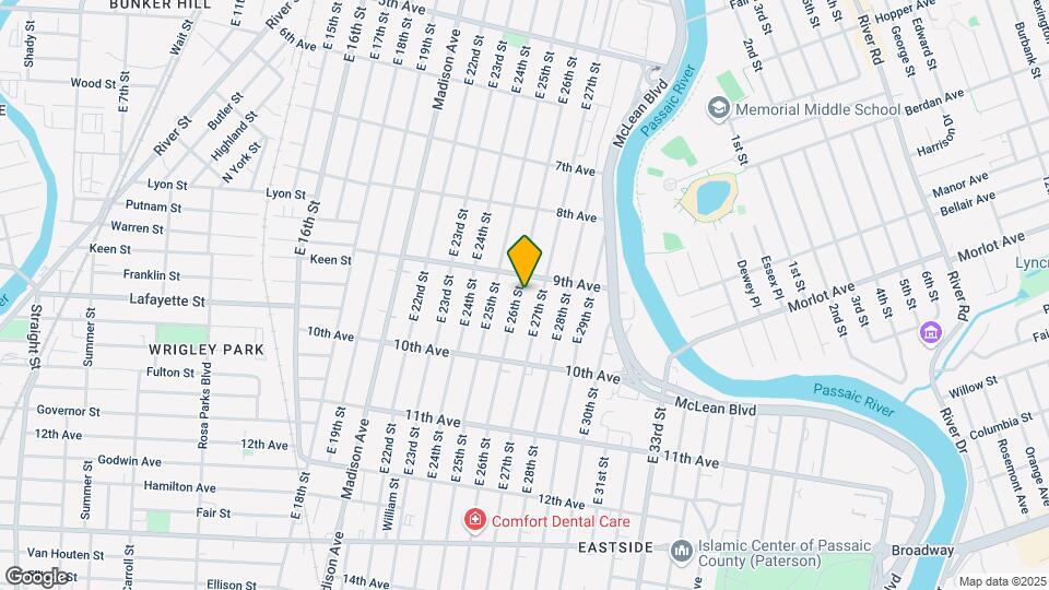369 E 26th St Map and Location Details