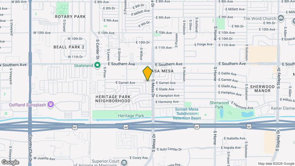 1319 S Pomeroy Map and Location Details