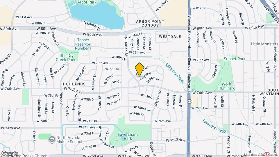 7617 Gray Way Map and Location Details