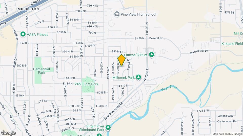 2846 Overlook Dr Map and Location Details