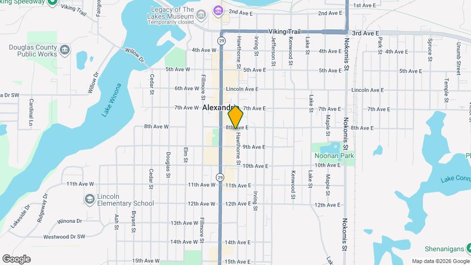 808 Hawthorne St Map and Location Details