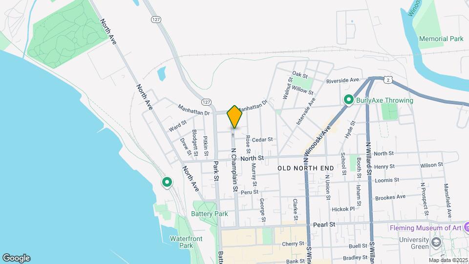 204 N Champlain St, Unit B Mapa y Detalles de la Ubicación