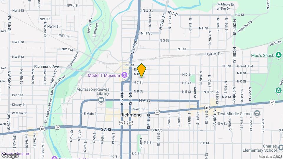 309 N 10th St Map and Location Details