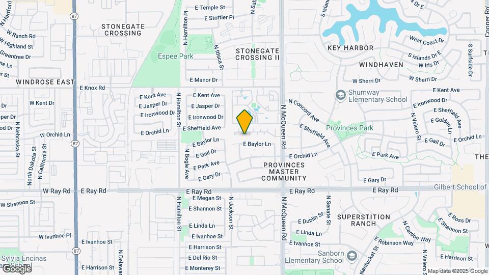 845 E Sheffield Ave Map and Location Details