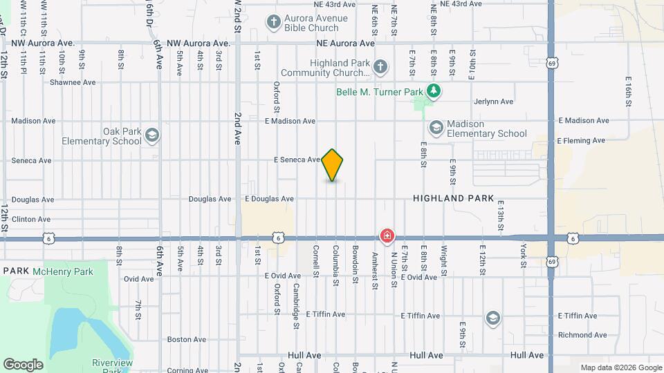 3814 Columbia St Map and Location Details