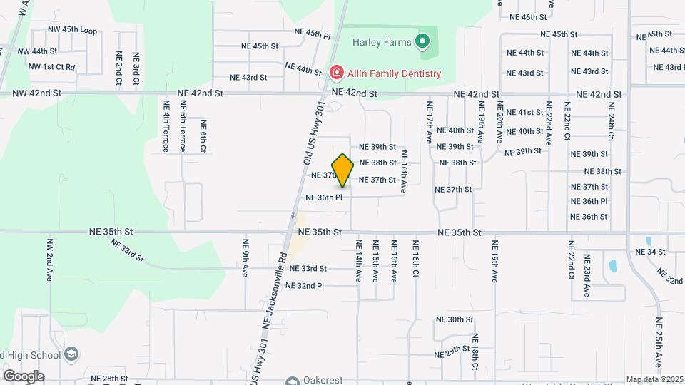 1349 NE 36th Pl Map and Location Details
