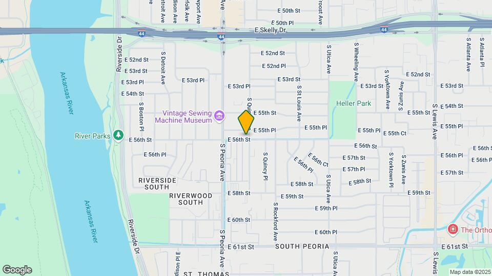 1347 E 56th St Mapa y Detalles de la Ubicación