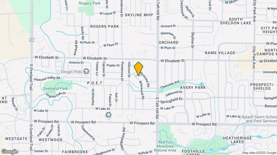 1044 Briarwood Rd Map and Location Details