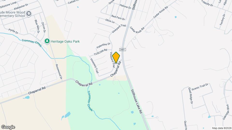 3315 Vineyard Trail Map and Location Details