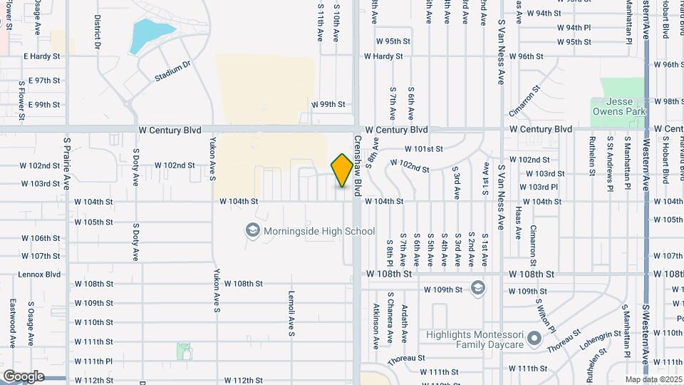10234 S 10th Ave Mapa y Detalles de la Ubicación