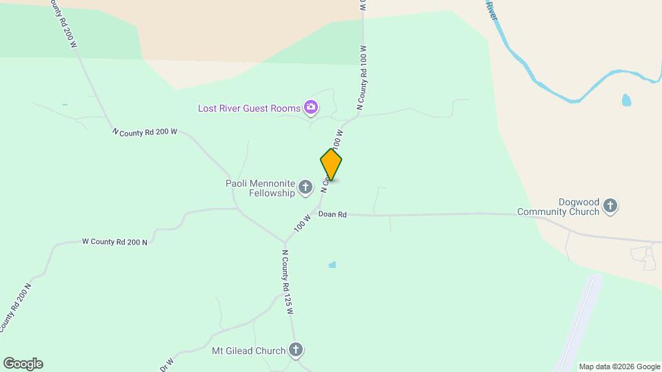 2702 N County Road 100 W Mapa y Detalles de la Ubicación