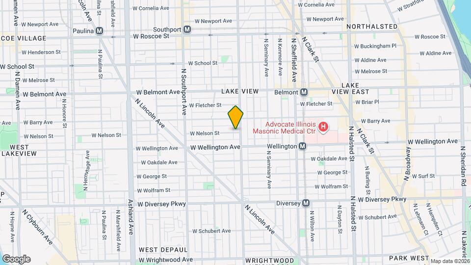 1210 W Nelson St, Unit 2 Map and Location Details