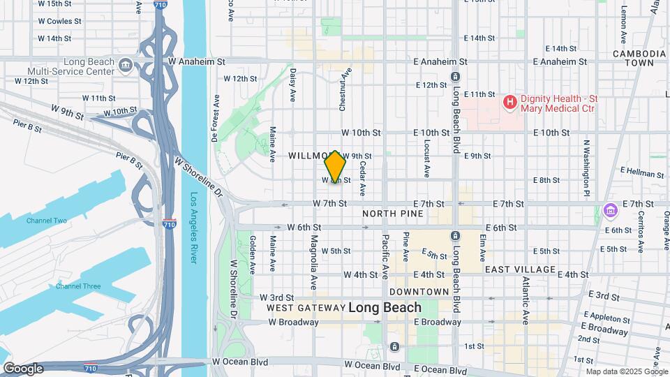 739 Chestnut Ave Map and Location Details