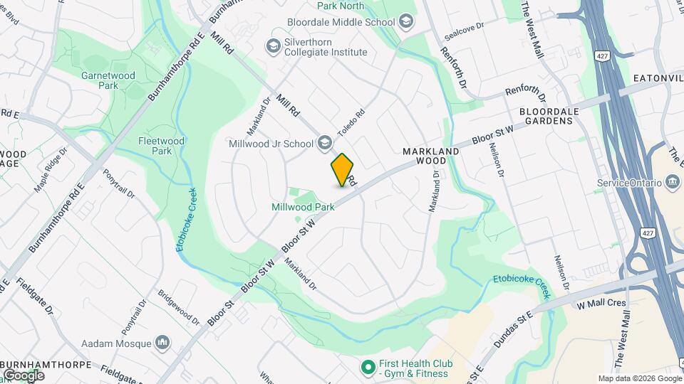 The Bloordale Map and Location Details