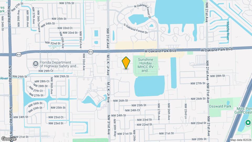 2911 NW 29th Terrace Map and Location Details