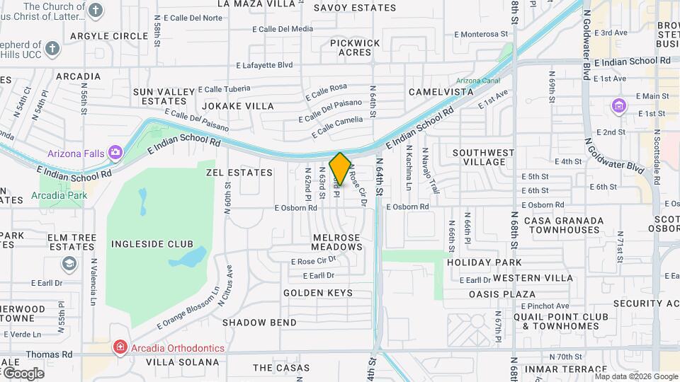 3419 N 63rd Pl, Unit SI ID1558646P Map and Location Details