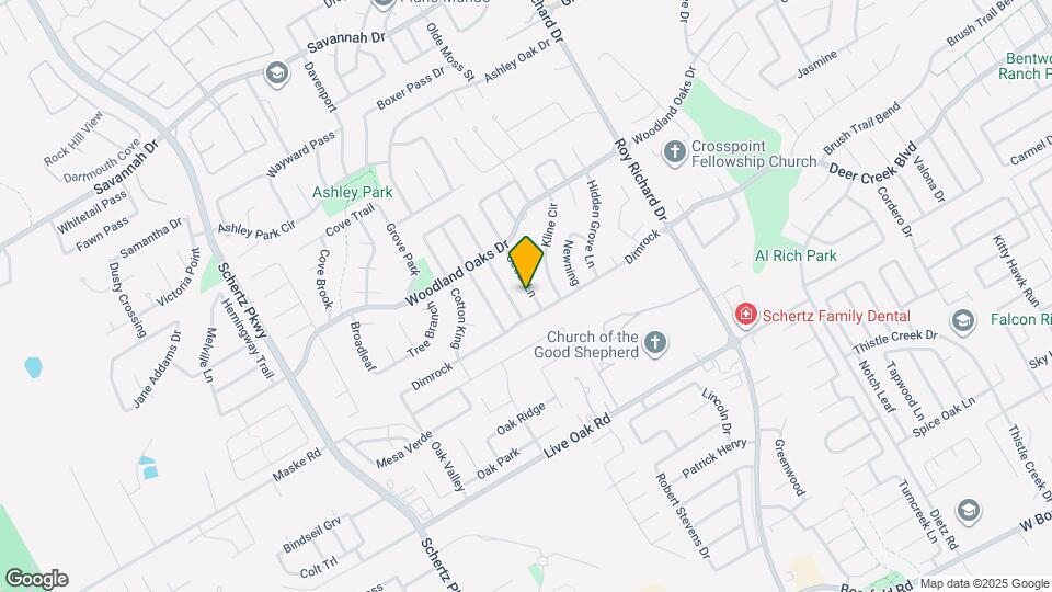 2501 Cedar Ln Map and Location Details