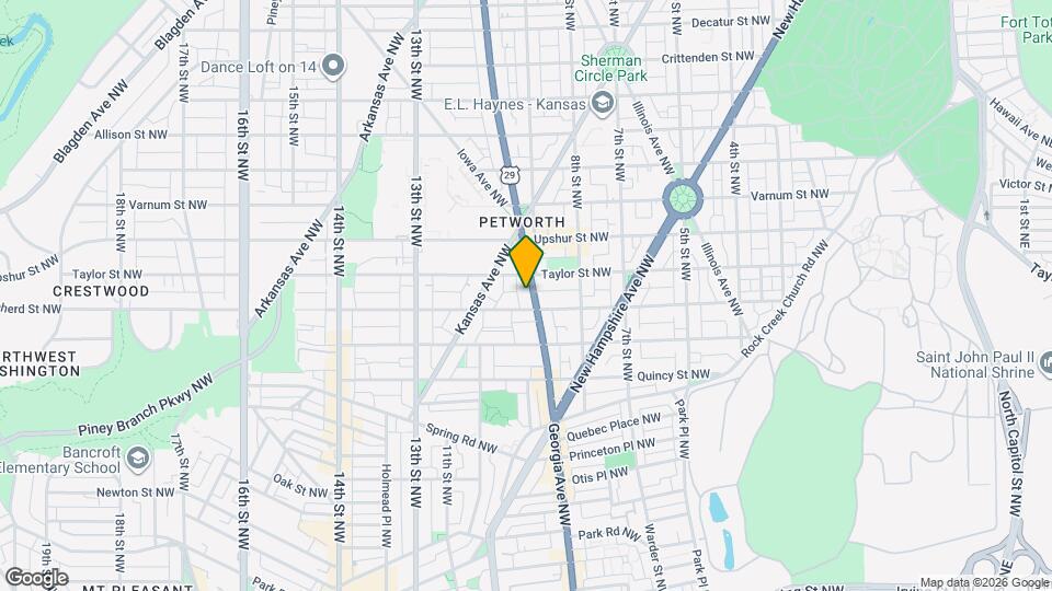 4010 Georgia Ave NW Map and Location Details