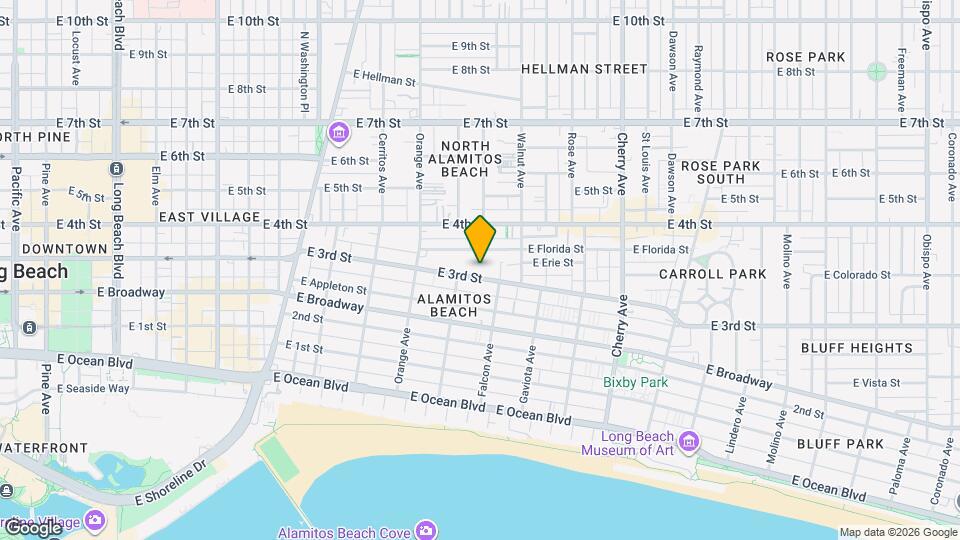 1427 E 3rd St Map and Location Details