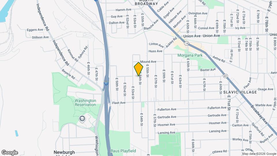 3658 E 54th St Map and Location Details