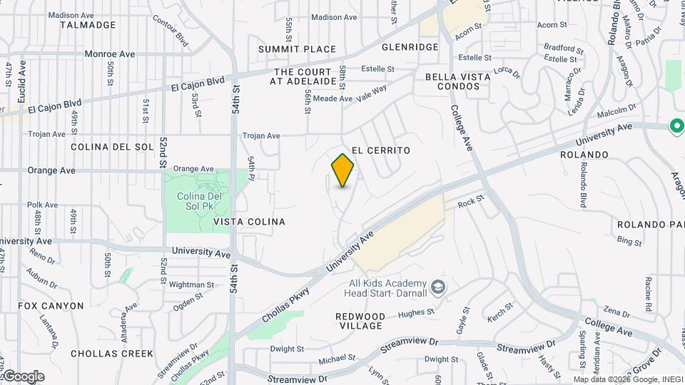 5703 58th Pl Map and Location Details