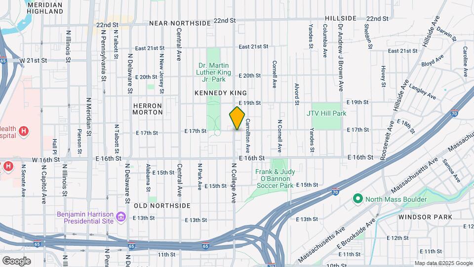 1665 N College Ave Map and Location Details
