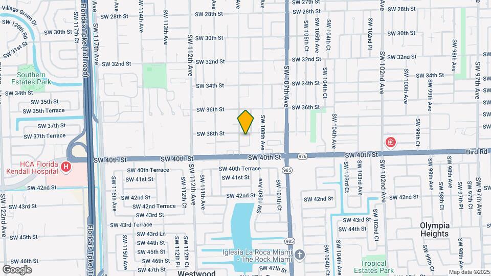 10884 SW 38th St Map and Location Details