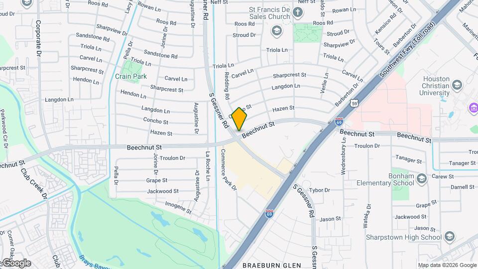 8528 Beechnut St Map and Location Details