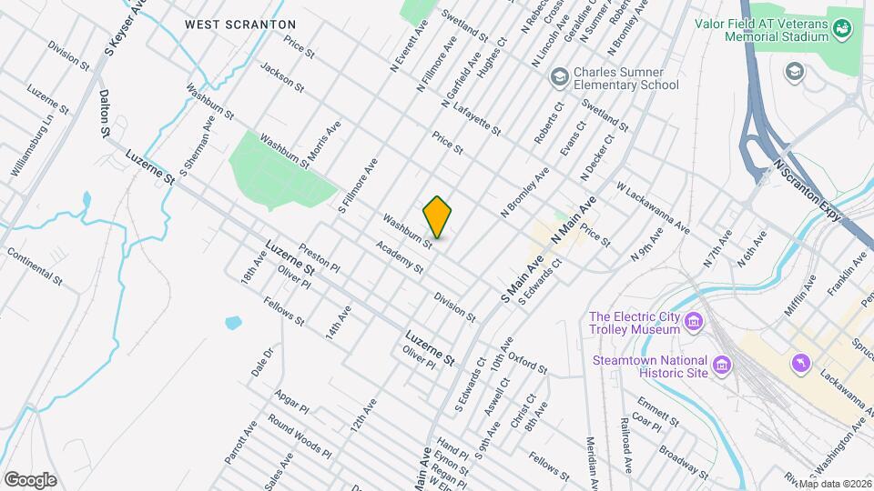 1412 Washburn St Mapa y Detalles de la Ubicación
