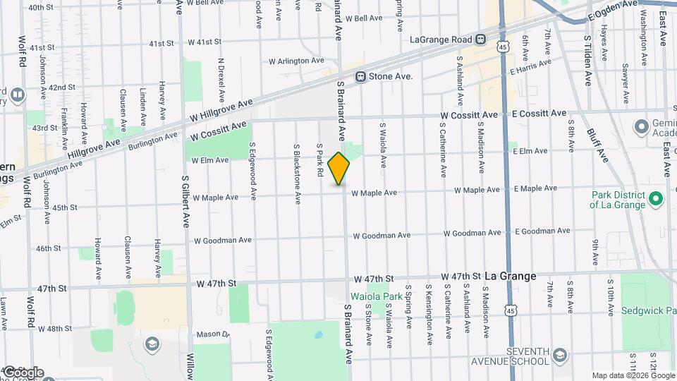 240 S Brainard Ave Map and Location Details